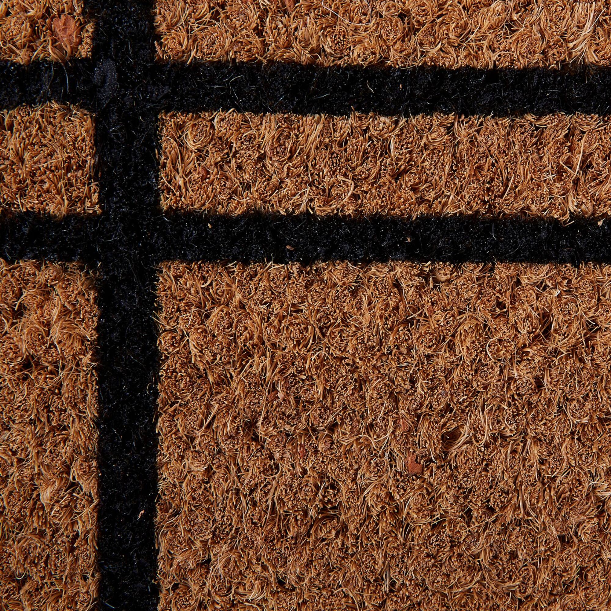 DII® Black Farmhouse Plaid Doormat